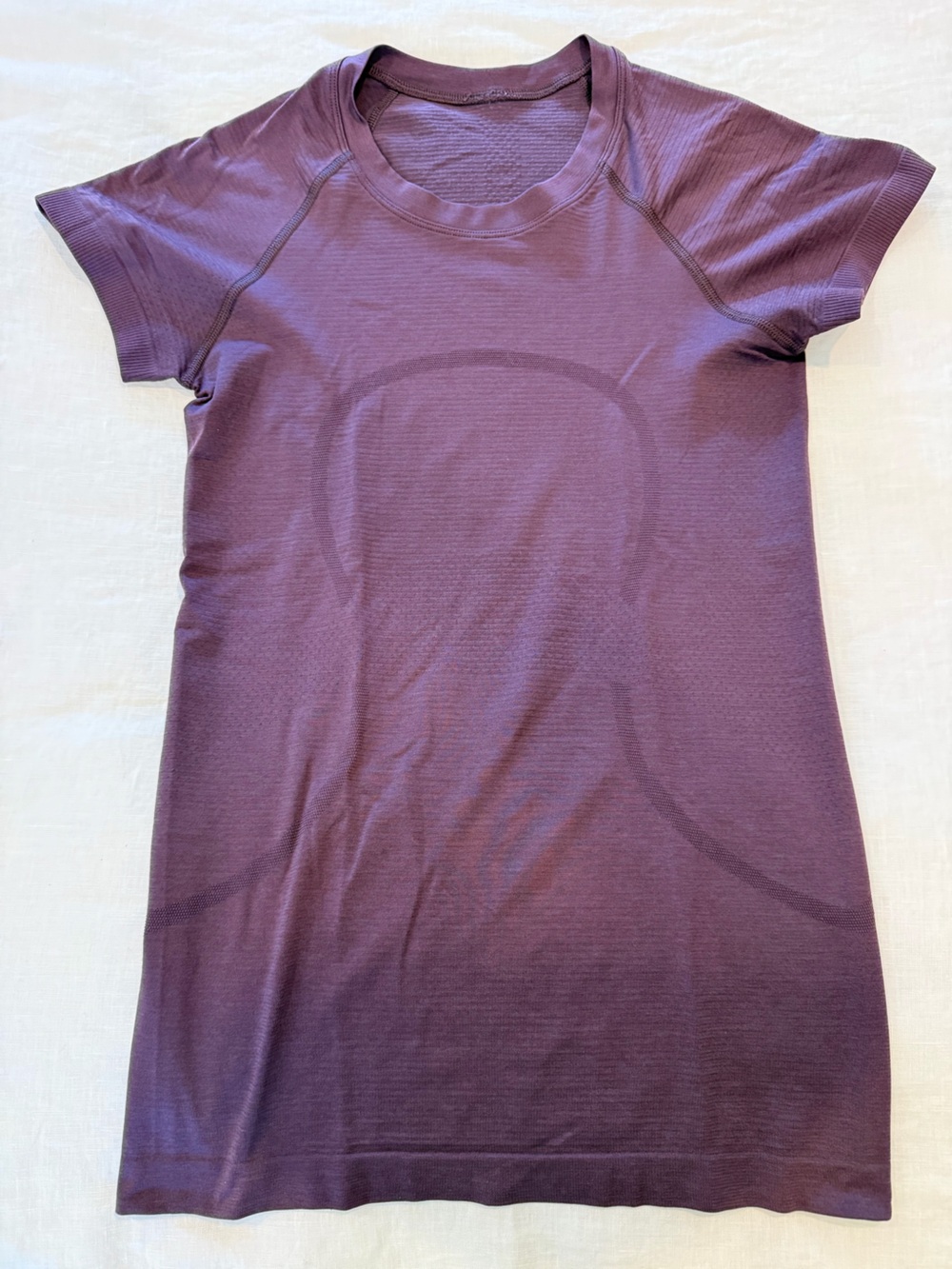 lululemon athletica Short Sleeve Seamless Workout Top — Deep Purple